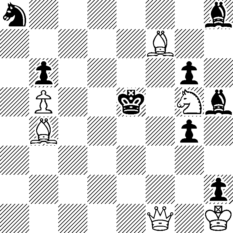 n6b/5B2/1p4p1/1P2k1Nb/1B4p1/8/7p/5Q1K