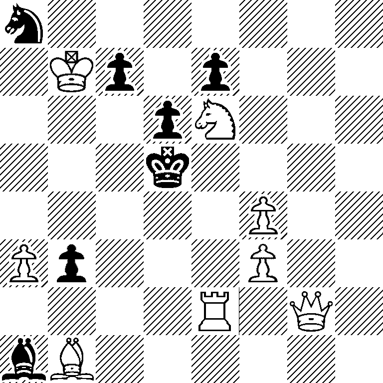 n7/1Kp1p3/3pN3/3k4/5P2/Pp3P2/4R1Q1/bB6