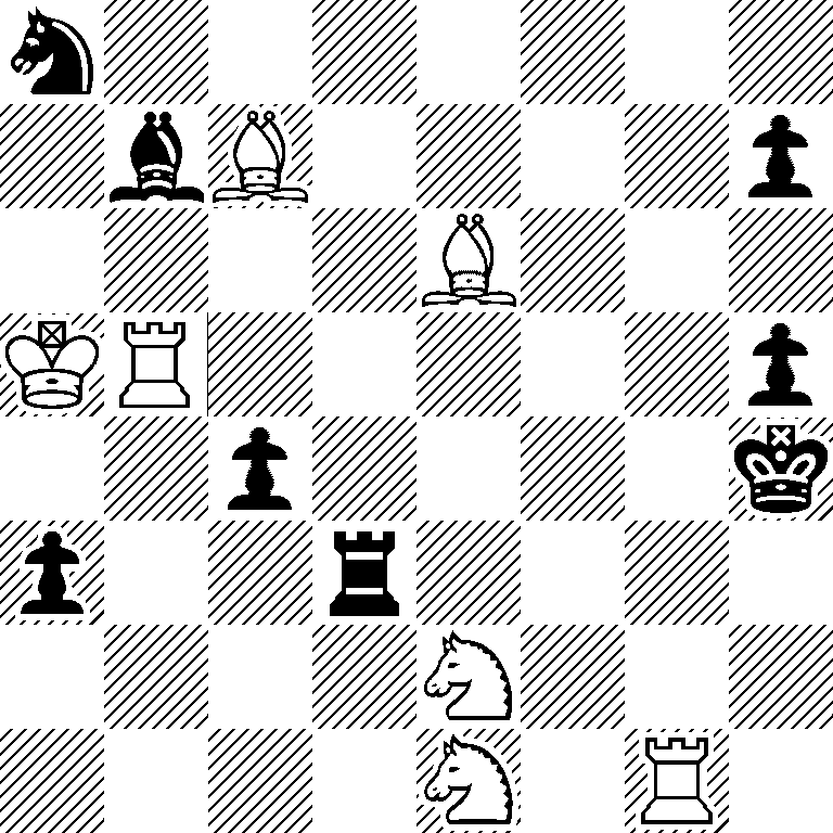 n7/1bB4p/4B3/KR5p/2p4k/p2r4/4N3/4N1R1