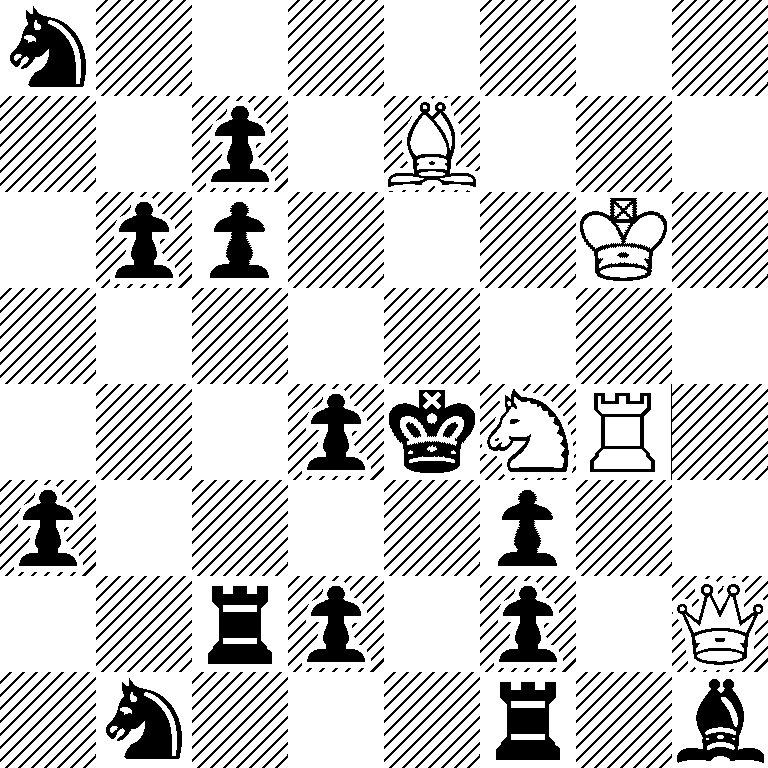 n7/2p1B3/1pp3K1/8/3pkNR1/p4p2/2rp1p1Q/1n3r1b