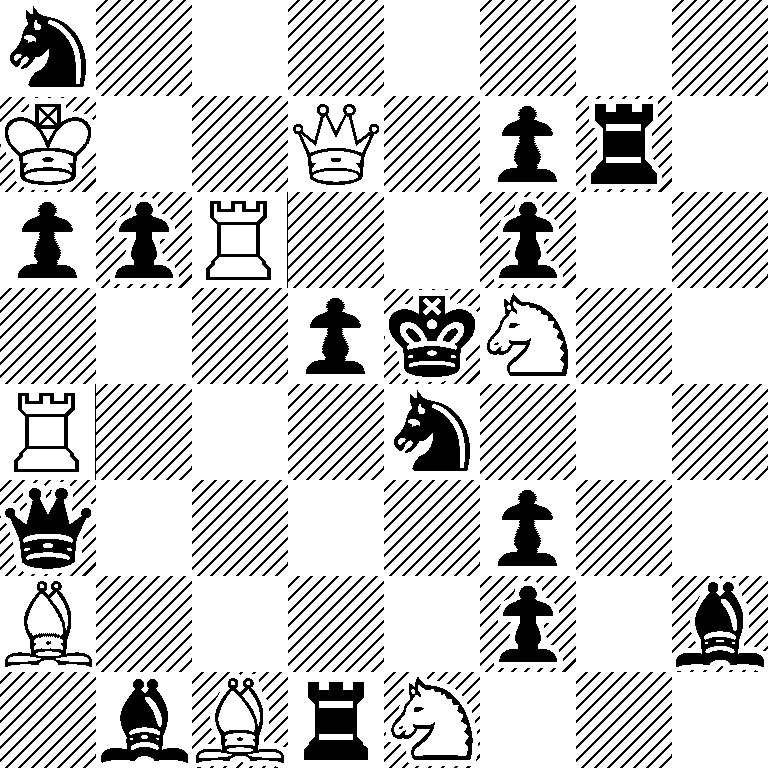 n7/K2Q1pr1/ppR2p2/3pkN2/R3n3/q4p2/B4p1b/1bBrN3