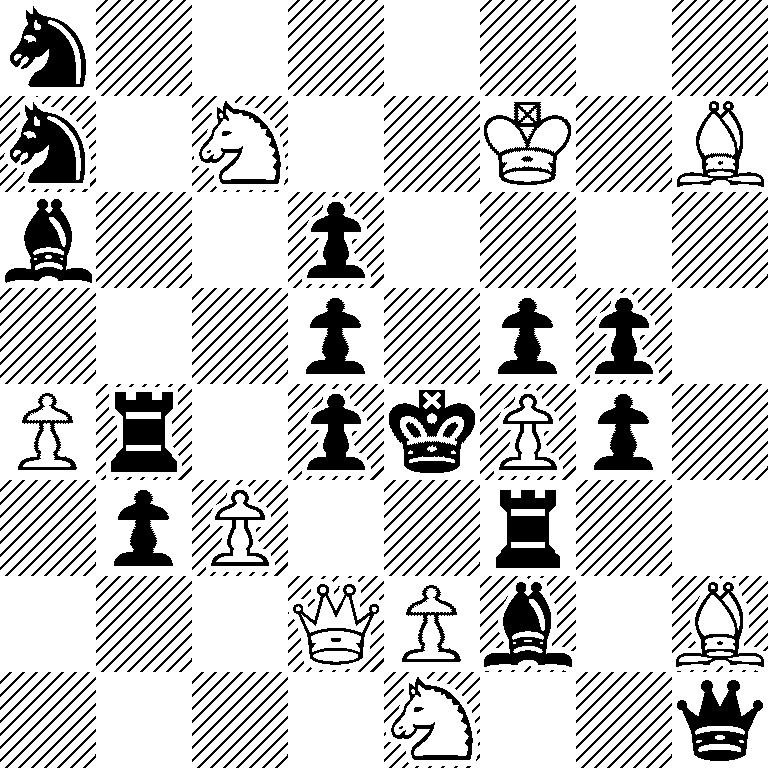 n7/n1N2K1B/b2p4/3p1pp1/Pr1pkPp1/1pP2r2/3QPb1B/4N2q