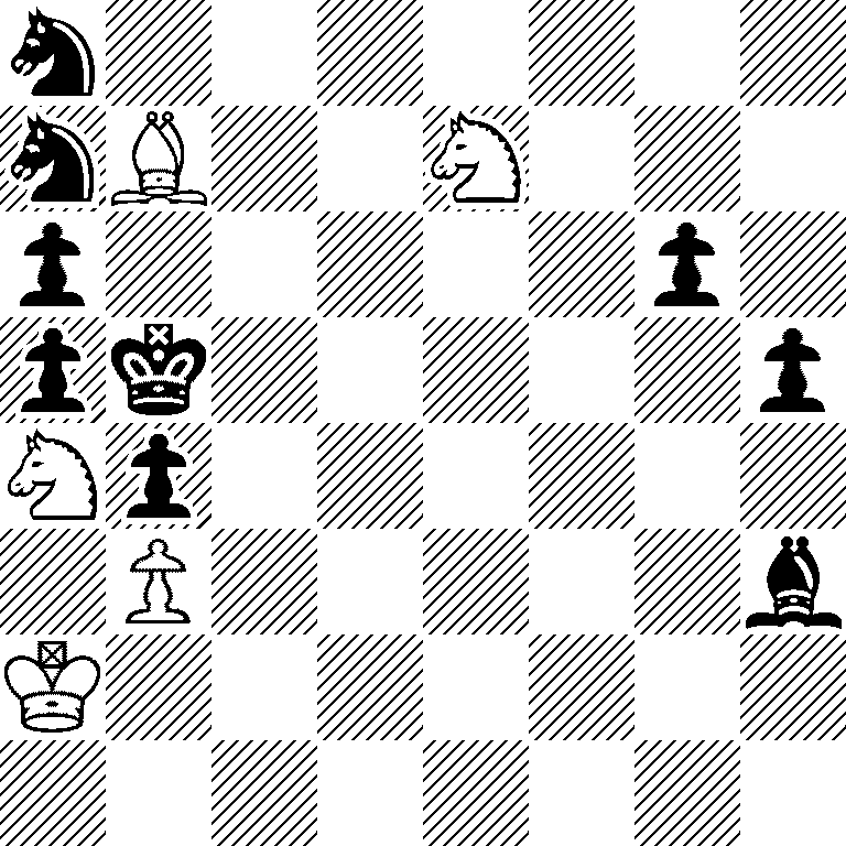 n7/nB2N3/p5p1/pk5p/Np6/1P5b/K7/8