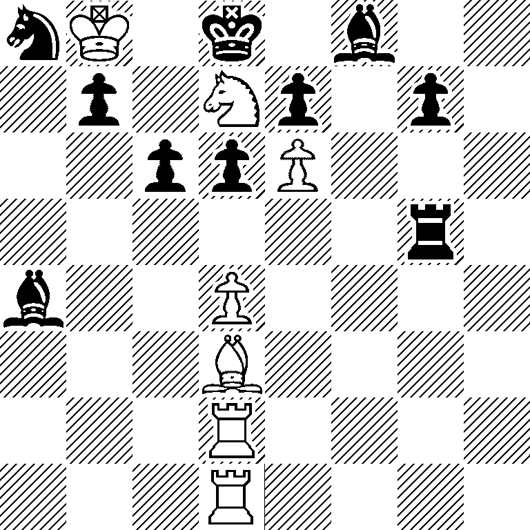 nK1k1b2/1p1Np1p1/2ppP3/6r1/b2P4/3B4/3R4/3R4