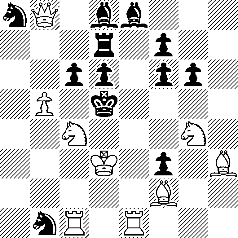 nQ1bb3/3r1p2/2pp1pp1/1P1k4/2N3N1/3K1p1B/5B2/1nR1R3