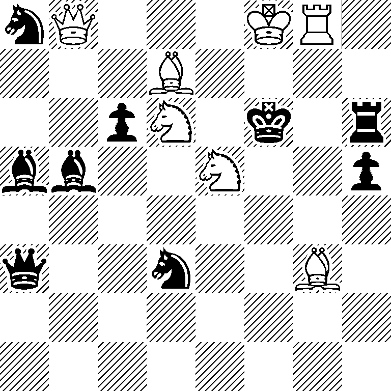 nQ3KR1/3B4/2pN1k1r/bb2N2p/8/q2n2B1/8/8
