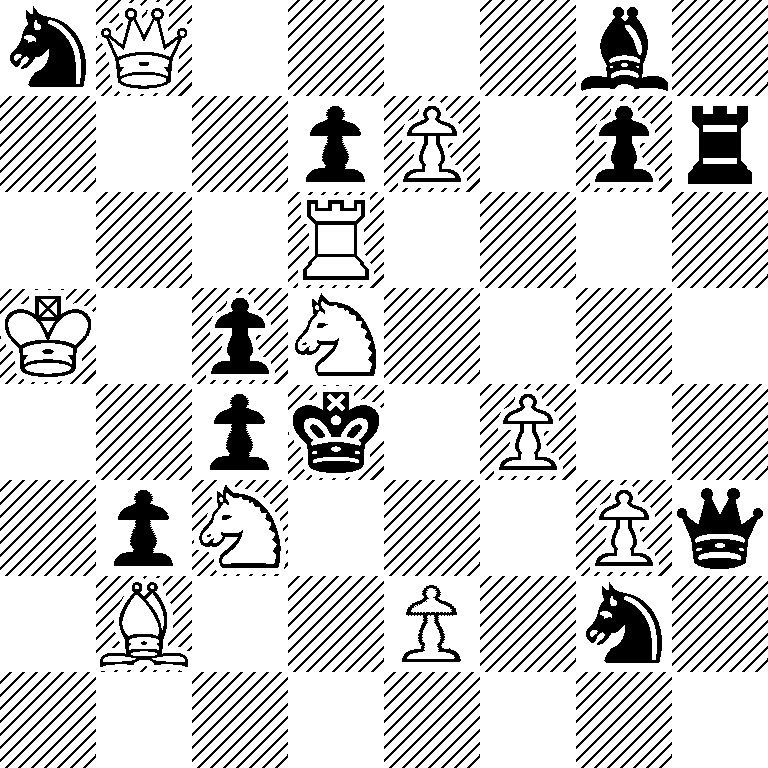 nQ4b1/3pP1pr/3R4/K1pN4/2pk1P2/1pN3Pq/1B2P1n1/8