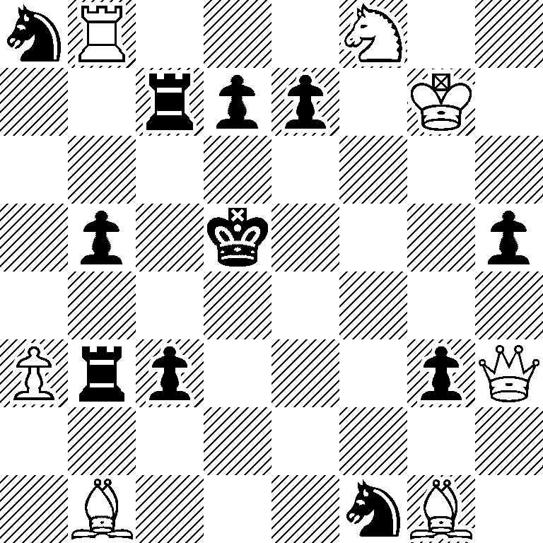 nR3N2/2rpp1K1/8/1p1k3p/8/Prp3pQ/8/1B3nB1