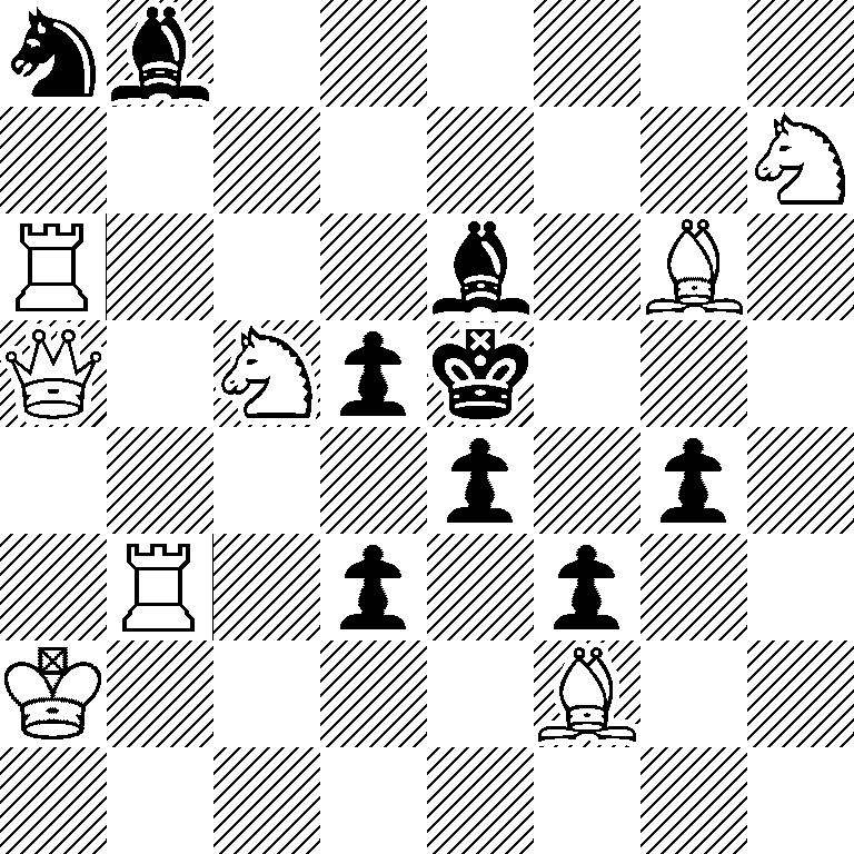nb6/7N/R3b1B1/Q1Npk3/4p1p1/1R1p1p2/K4B2/8