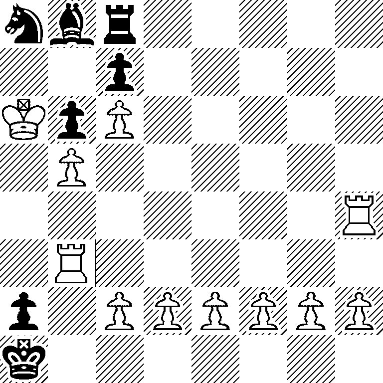 nbr5/2p5/KpP5/1P6/7R/1R6/p1PPPPPP/k7