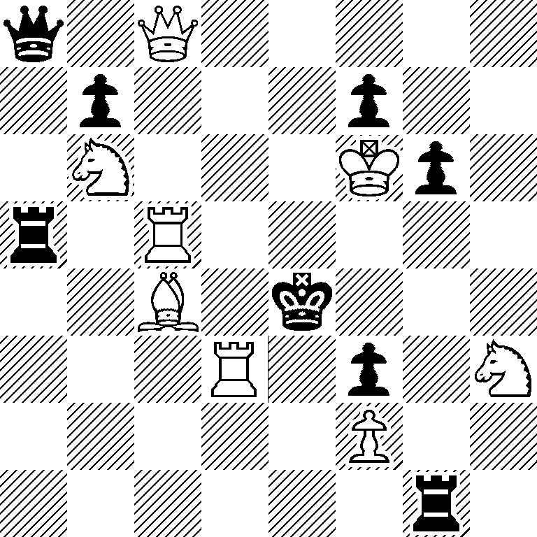 q1Q5/1p3p2/1N3Kp1/r1R5/2B1k3/3R1p1N/5P2/6r1