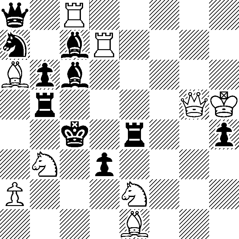 q1R5/n1bR4/Bpb5/1r4QK/2k1r2p/1N1p4/P3N3/4B3