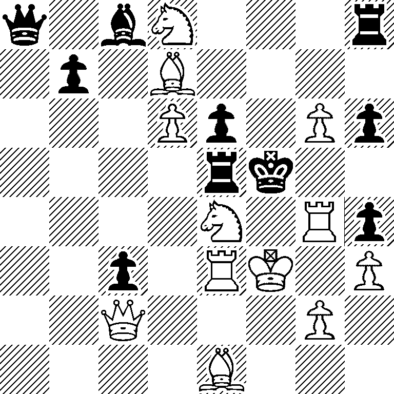 q1bN3r/1p1B4/3Pp1Pp/4rk2/4N1Rp/2p1RK1P/2Q3P1/4B3