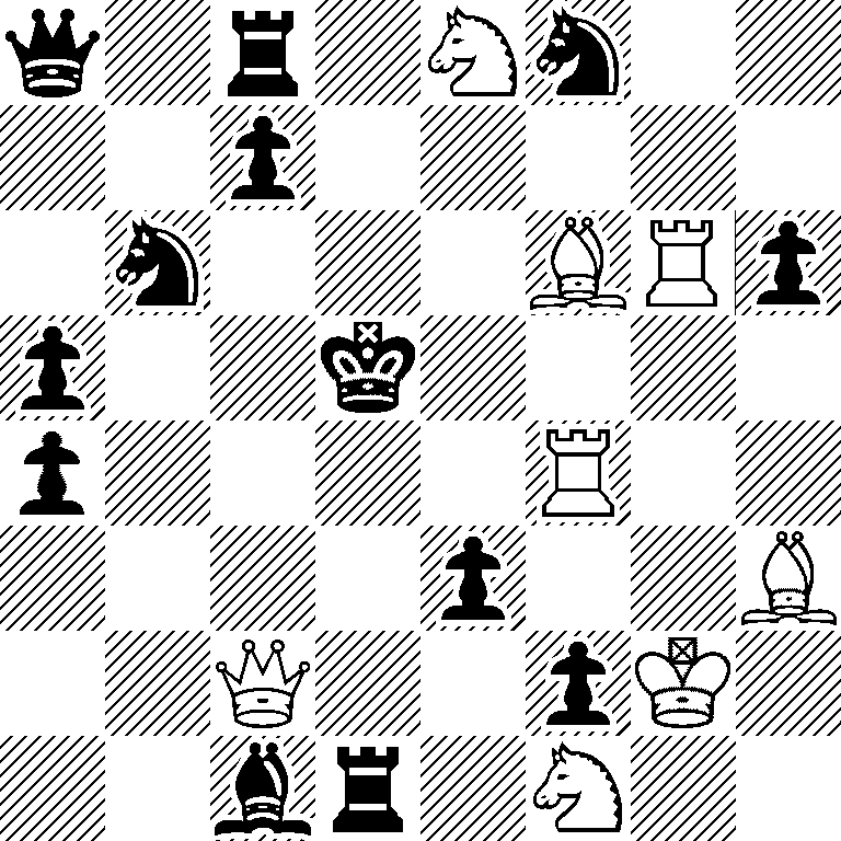 q1r1Nn2/2p5/1n3BRp/p2k4/p4R2/4p2B/2Q2pK1/2br1N2
