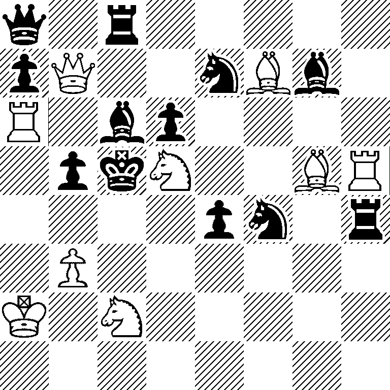 q1r5/pQ2nBb1/R1bp4/1pkN2BR/4pn1r/1P6/K1N5/8