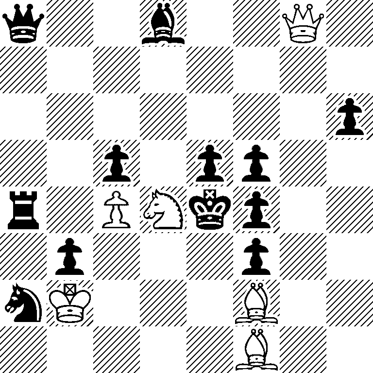 q2b2Q1/8/7p/2p1pp2/r1PNkp2/1p3p2/nK3B2/5B2