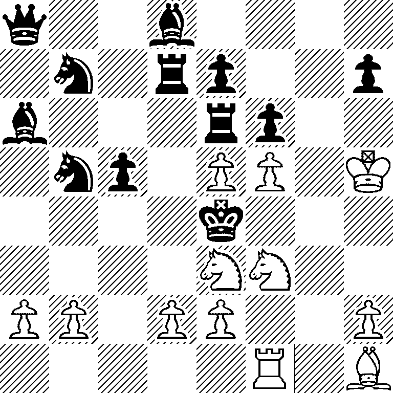 q2b4/1n1rp2p/b3rp2/1np1PP1K/4k3/4NN2/PP1PP2P/5R1B