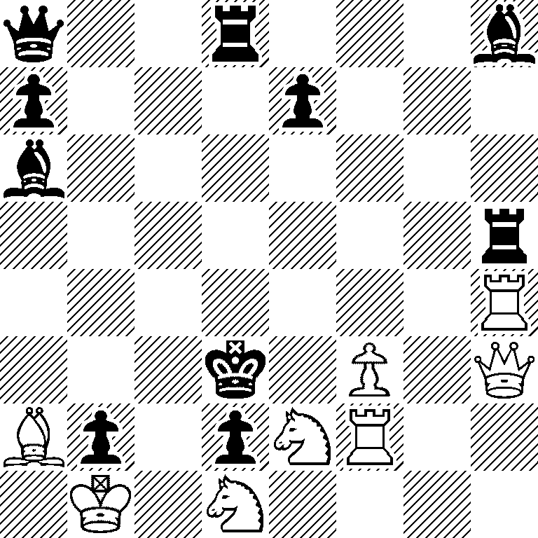 q2r3b/p3p3/b7/7r/7R/3k1P1Q/Bp1pNR2/1K1N4