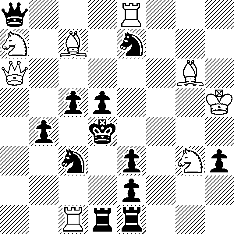 q3R3/N1B1n3/Q5B1/2pp3K/1p1k4/2n1p1Np/4p3/2Rrr3