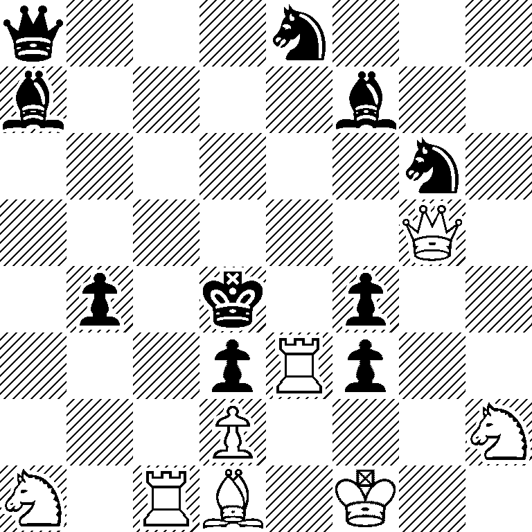 q3n3/b4b2/6n1/6Q1/1p1k1p2/3pRp2/3P3N/N1RB1K2
