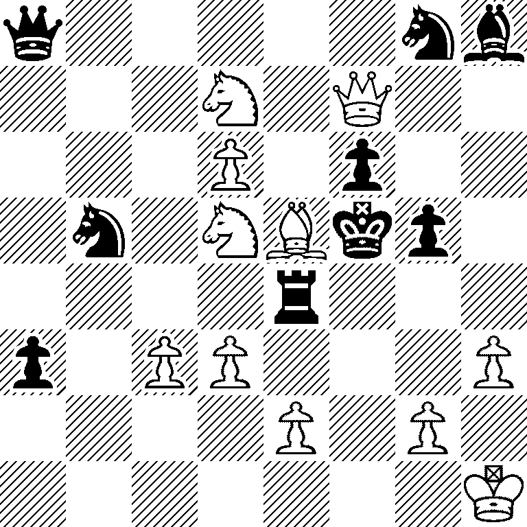 q5nb/3N1Q2/3P1p2/1n1NBkp1/4r3/p1PP3P/4P1P1/7K
