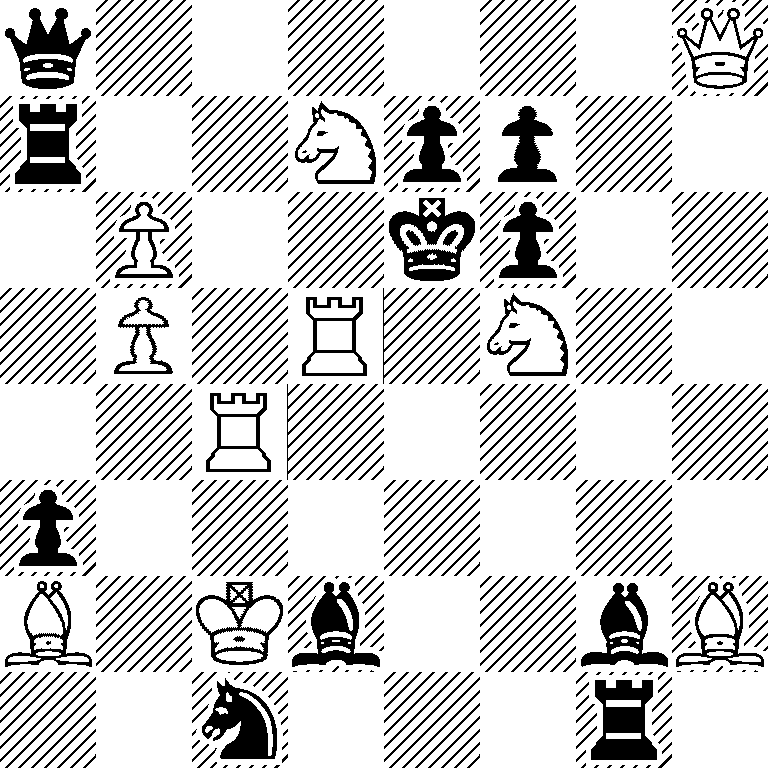 q6Q/r2Npp2/1P2kp2/1P1R1N2/2R5/p7/B1Kb2bB/2n3r1