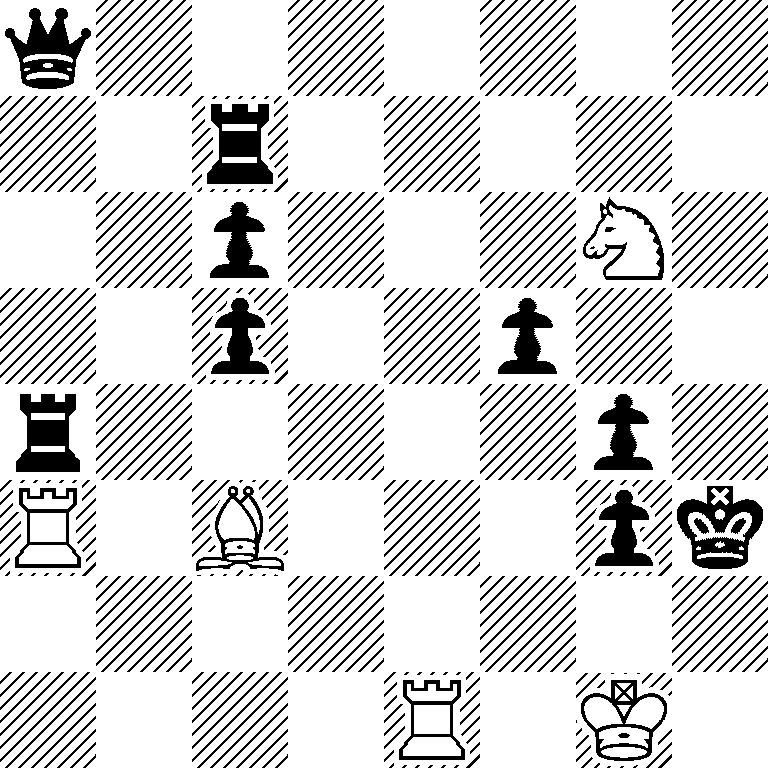 q7/2r5/2p3N1/2p2p2/r5p1/R1B3pk/8/4R1K1
