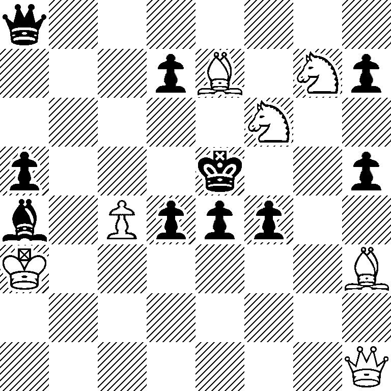 q7/3pB1Np/5N2/p3k2p/b1Pppp2/K6B/8/7Q