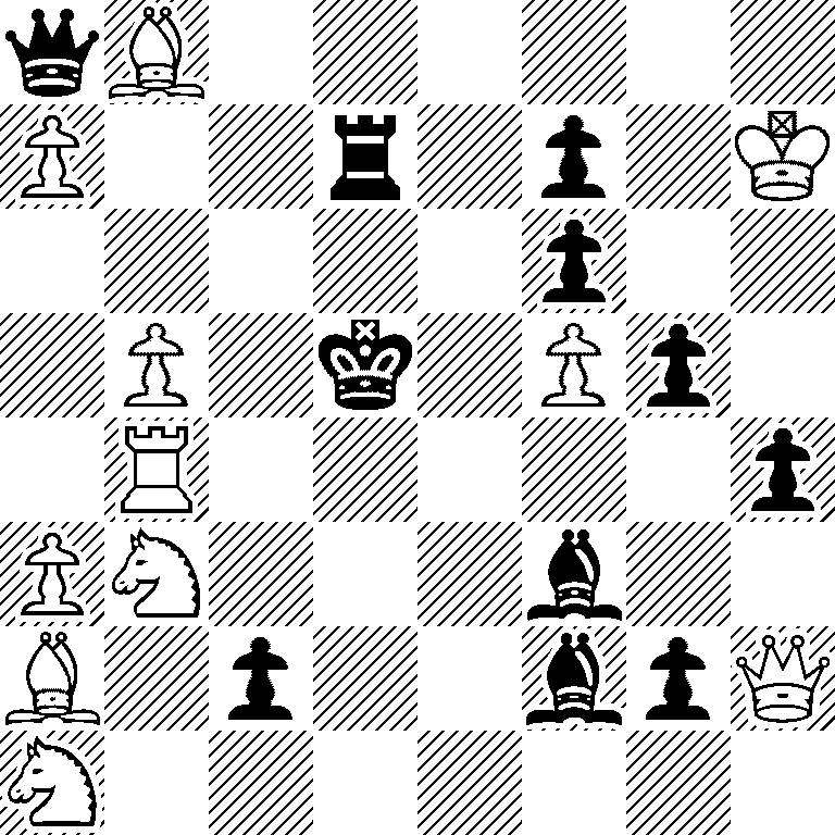 qB6/P2r1p1K/5p2/1P1k1Pp1/1R5p/PN3b2/B1p2bpQ/N7