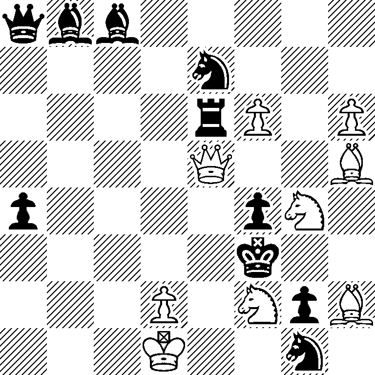 qbb5/4n3/4rP1P/4Q2B/p4pN1/5k2/3P1NpB/3K2n1