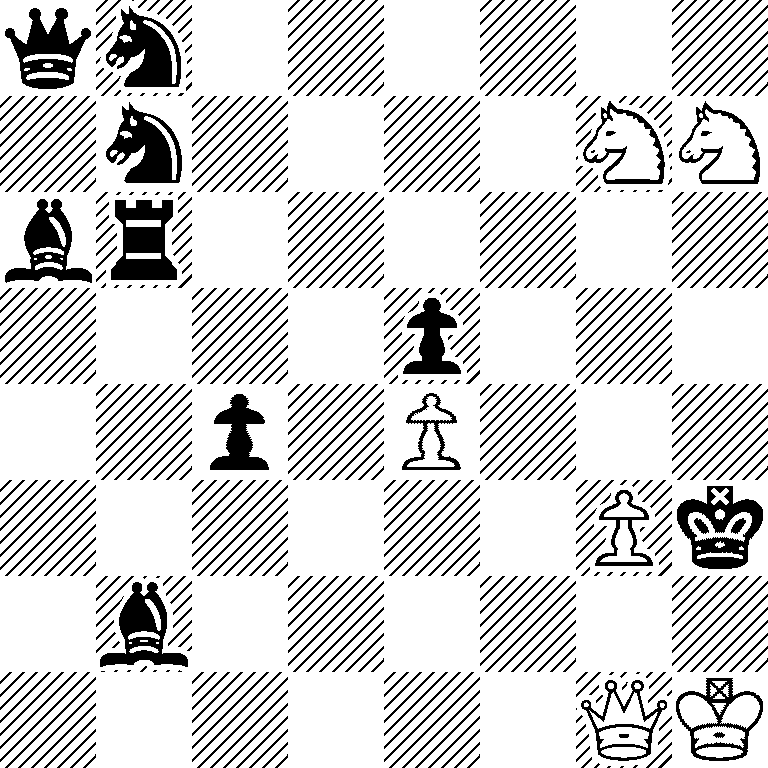 qn6/1n4NN/br6/4p3/2p1P3/6Pk/1b6/6QK