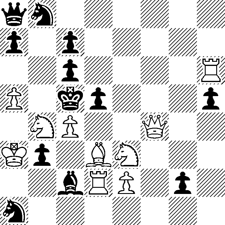 qn6/p1p5/2p4R/P1kp3p/1NP2Q2/Kp1BN3/2bRP1p1/n7