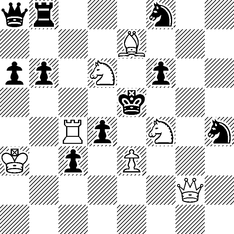 qr3n2/4B3/pp1N1p2/4k3/2Rp1N1n/K1p1P3/6Q1/8