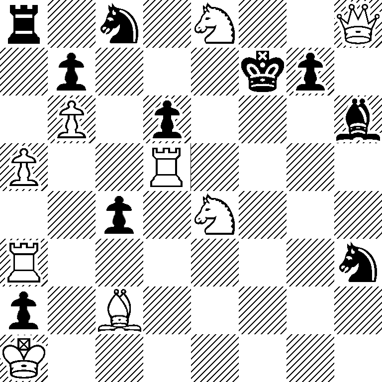 r1n1N2Q/1p3kp1/1P1p3b/P2R4/2p1N3/R6n/p1B5/K7