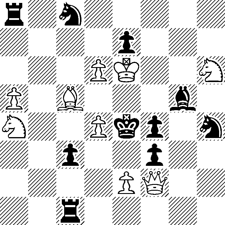 r1n5/4p3/3PK2N/P1B3b1/N2Pkp1n/2p2p2/4PQ2/2r5