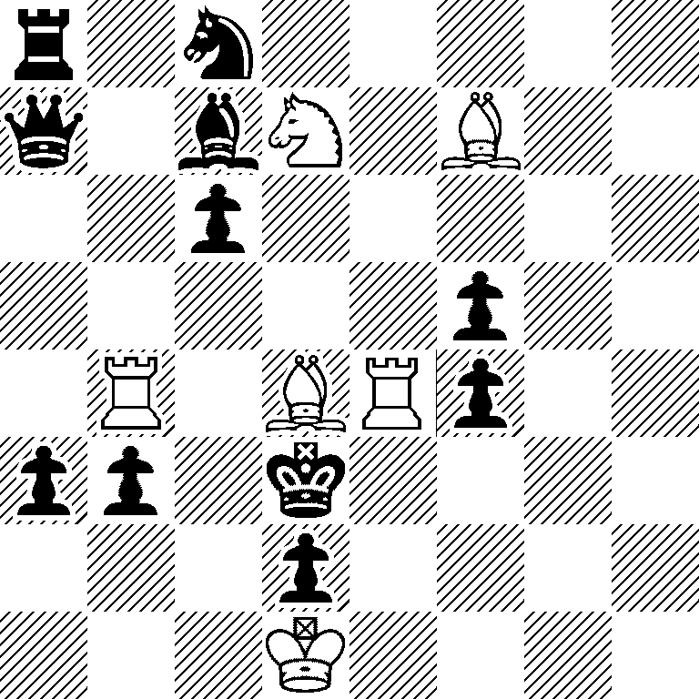 r1n5/q1bN1B2/2p5/5p2/1R1BRp2/pp1k4/3p4/3K4