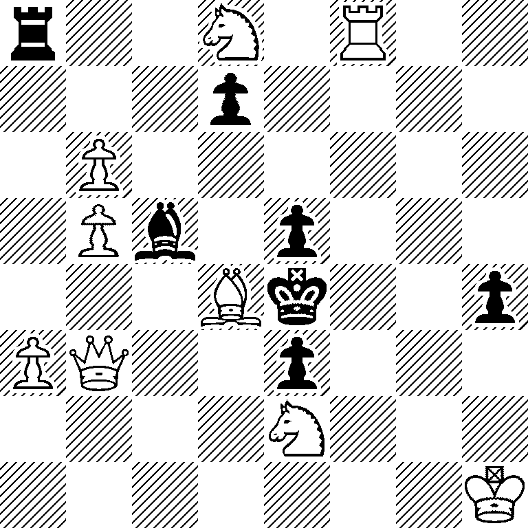 r2N1R2/3p4/1P6/1Pb1p3/3Bk2p/PQ2p3/4N3/7K