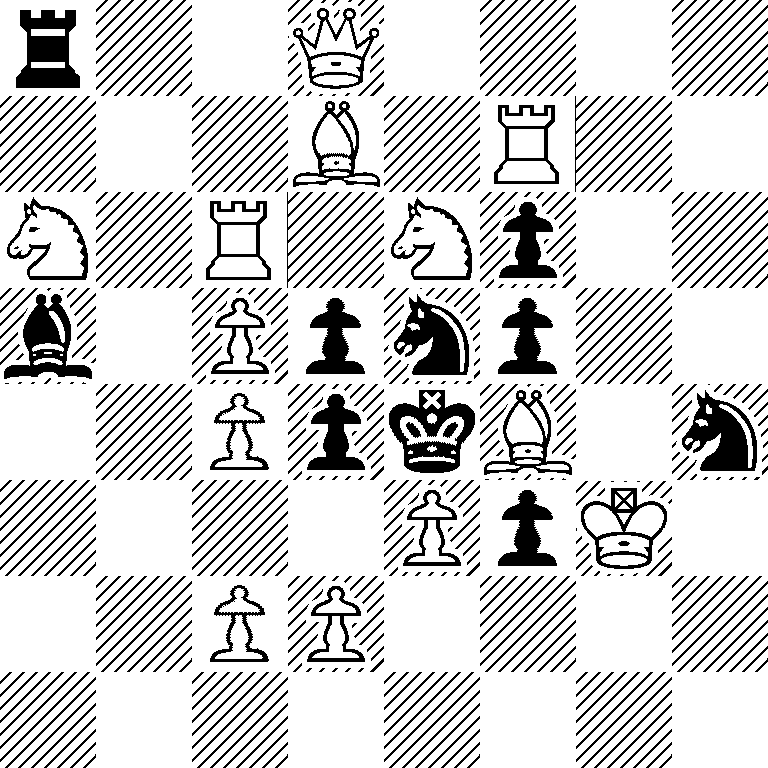 r2Q4/3B1R2/N1R1Np2/b1Ppnp2/2PpkB1n/4PpK1/2PP4/8