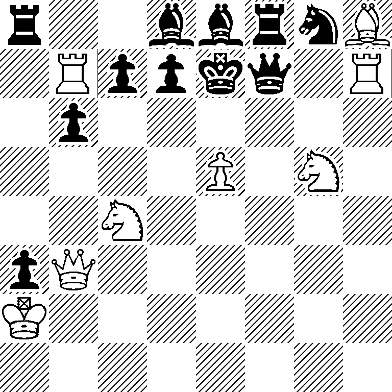 r2bbrnB/1Rppkq1R/1p6/4P1N1/2N5/pQ6/K7/8