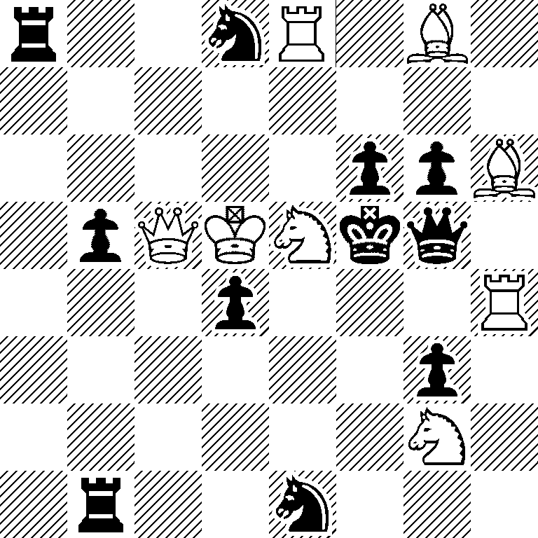 r2nR1B1/8/5ppB/1pQKNkq1/3p3R/6p1/6N1/1r2n3