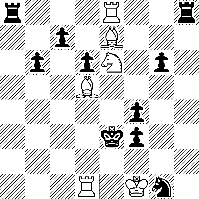 r3R2r/2p1B3/1p1pN1p1/3B4/5p2/4kp2/8/3R1Kn1