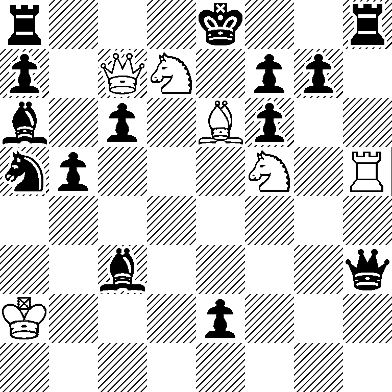 r3k2r/p1QN1pp1/b1p1Bp2/np3N1R/8/2b4q/K3p3/8