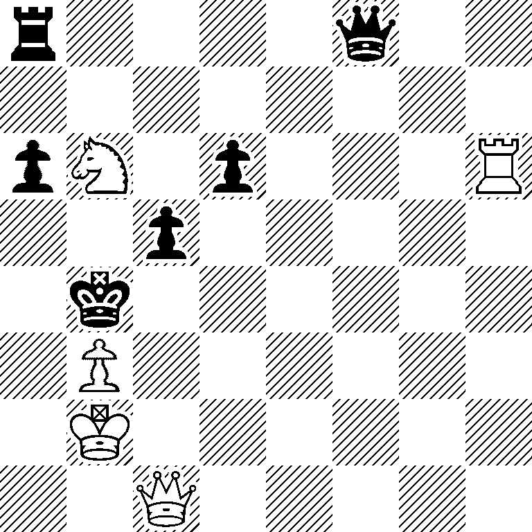 r4q2/8/pN1p3R/2p5/1k6/1P6/1K6/2Q5