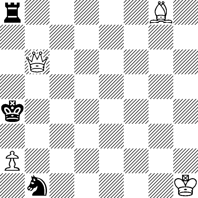 r5B1/8/1Q6/8/k7/8/P7/1n5K
