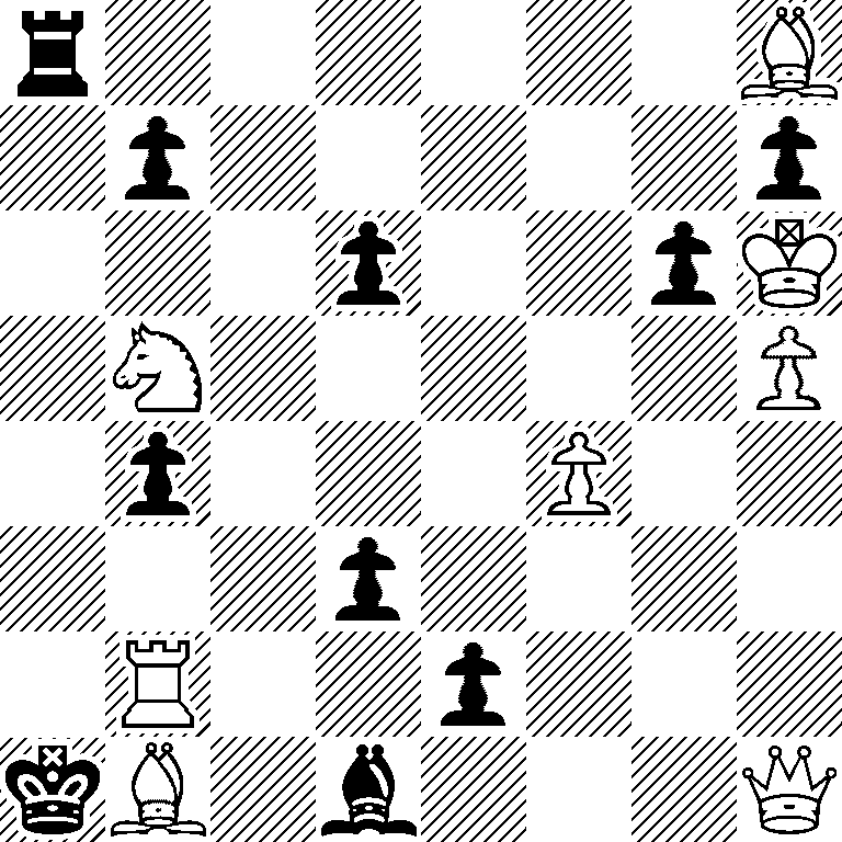 r6B/1p5p/3p2pK/1N5P/1p3P2/3p4/1R2p3/kB1b3Q