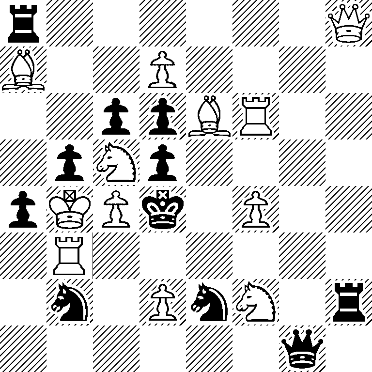 r6Q/B2P4/2ppBR2/1pNp4/pKPk1P2/1R6/1n1PnN1r/6q1