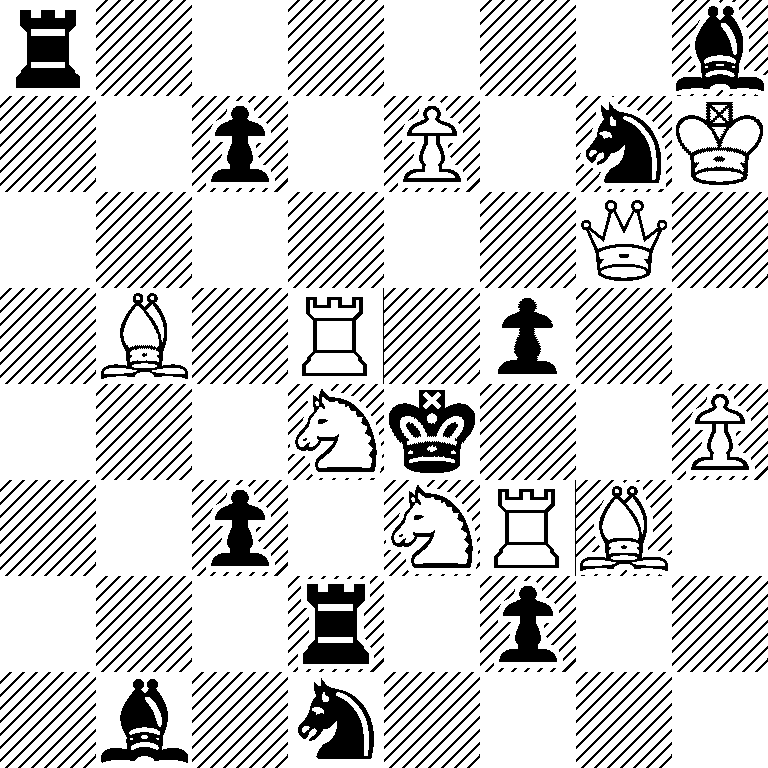 r6b/2p1P1nK/6Q1/1B1R1p2/3Nk2P/2p1NRB1/3r1p2/1b1n4