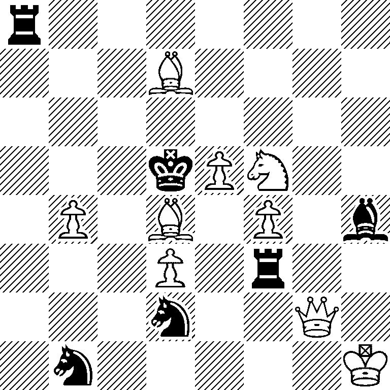 r7/3B4/8/3kPN2/1P1B1P1b/3P1r2/3n2Q1/1n5K
