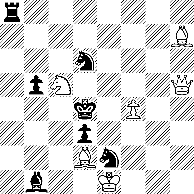 r7/7B/3n4/1pN4Q/3k1P2/3p4/3Bn3/1b2K3