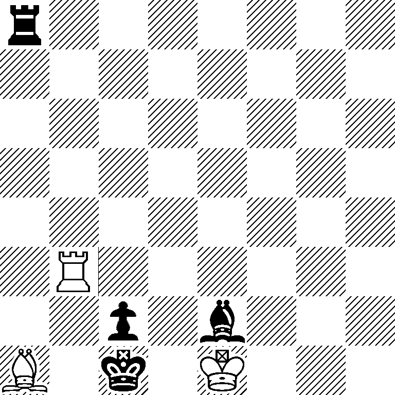 r7/8/8/8/8/1R6/2p1b3/B1k1K3